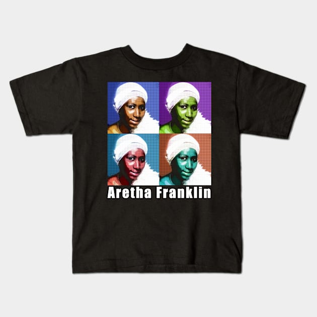 Feel the Soul Aretha's Timeless Music Tee Kids T-Shirt by Doc Gibby